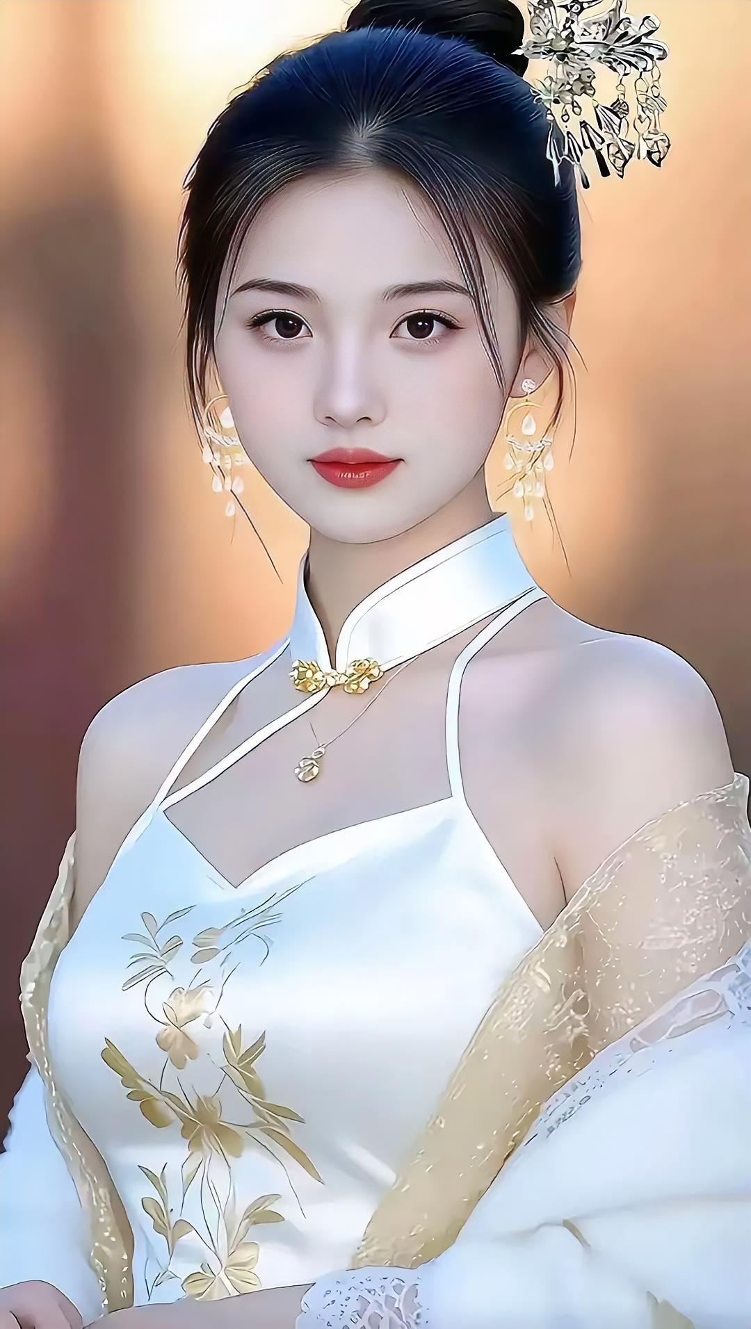 温婉古典，白衣飘飘，古风美人