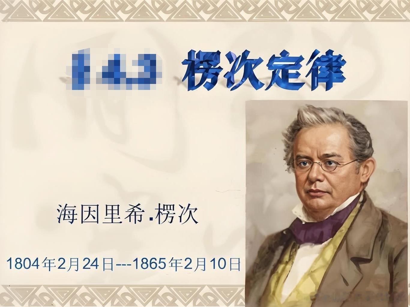 1804年02月24日222年前历史上的今天：物理学家楞次诞生海因里希·楞次（H