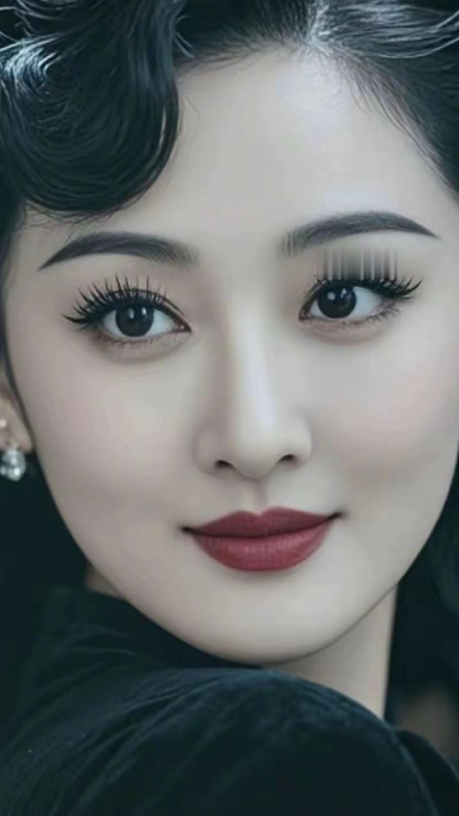 红妆美人笑，月色照人娇。