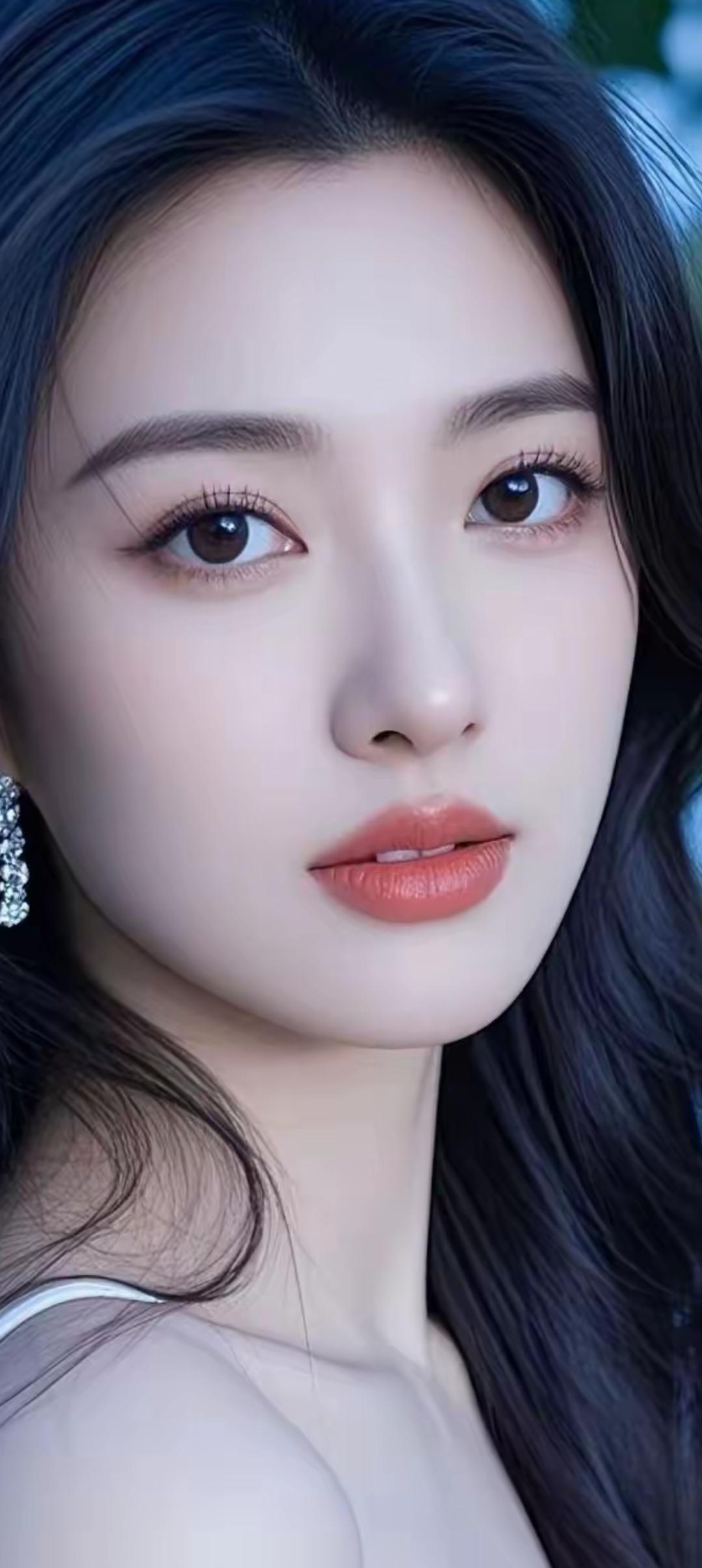 梦幻般的少女，柔美的眼神，优雅的气质。