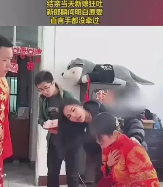 “太过分了！”2月，一男子结婚当天，突然新娘一直恶心呕吐，男子瞬间怒了：就只牵过
