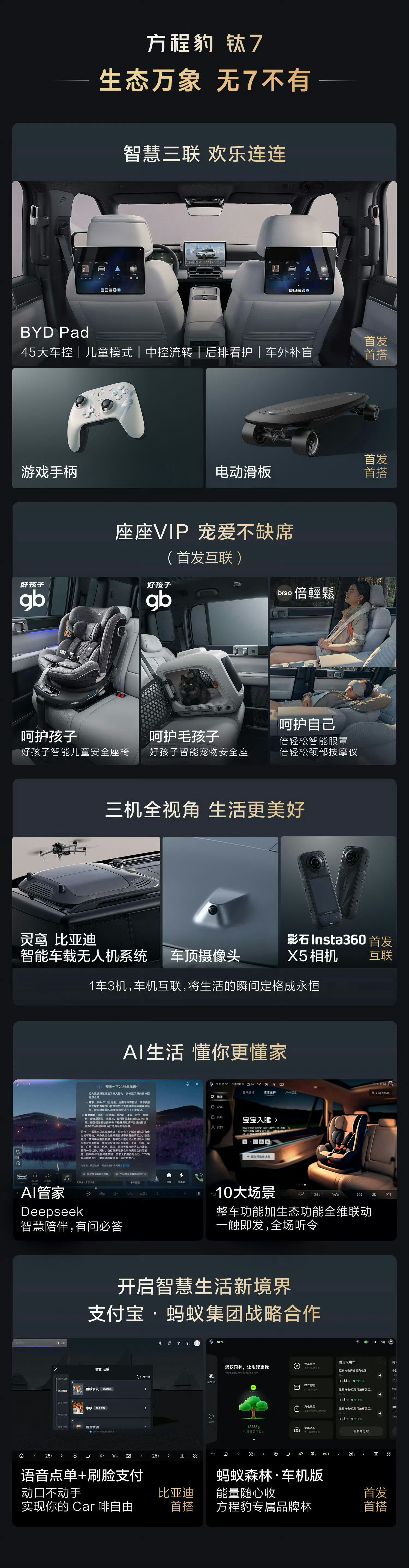方程豹钛7售价外表看上去血气方刚的，帅得不行！没想到内里啥都有，智能的不行！兄弟