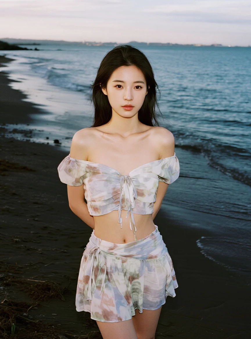 沙滩上的倩影，让整个夏天都明媚了