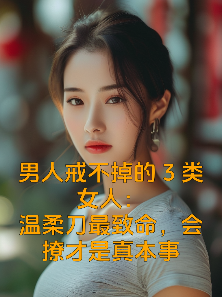男人戒不掉的3类女人：温柔刀最致命，会撩才是真本事