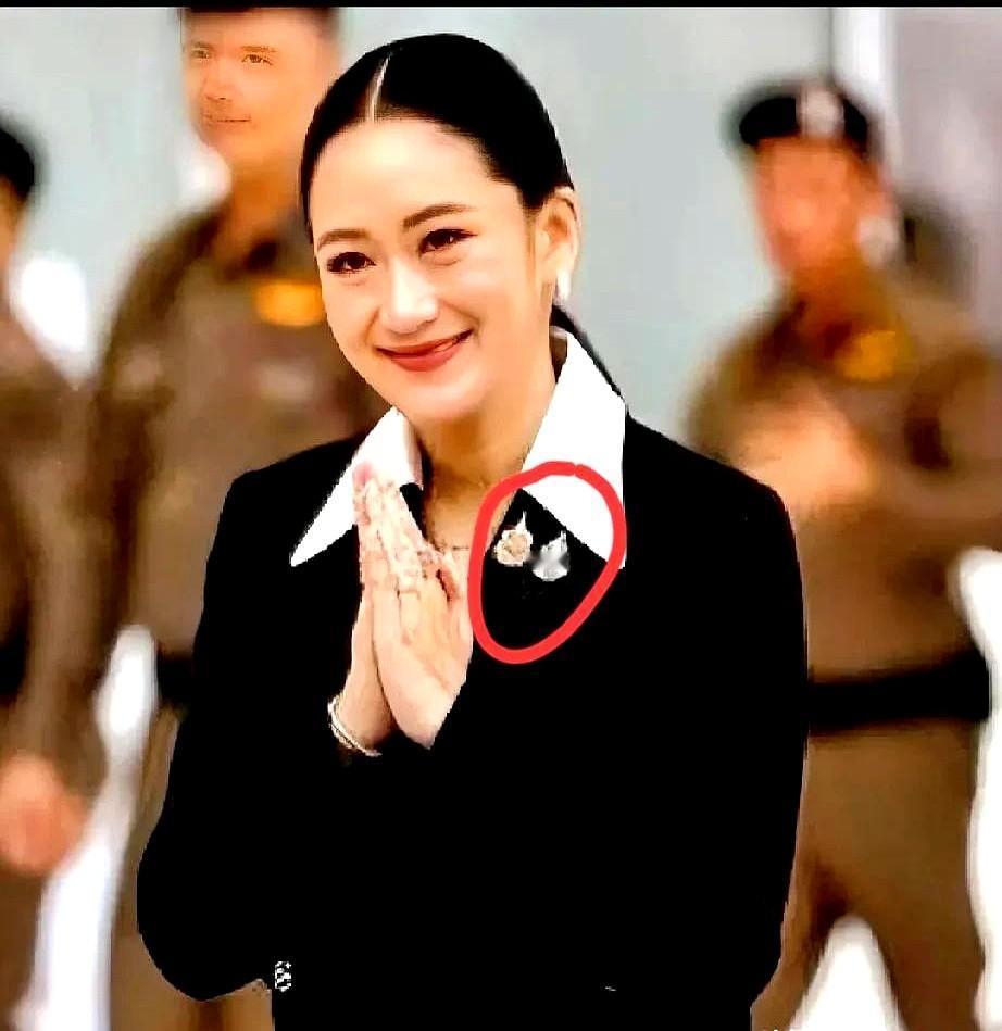 佩通把法庭当秀场，十分钟里那枚老佛爷胸针闪得比法槌还亮。她算准了镜头角度，胸针