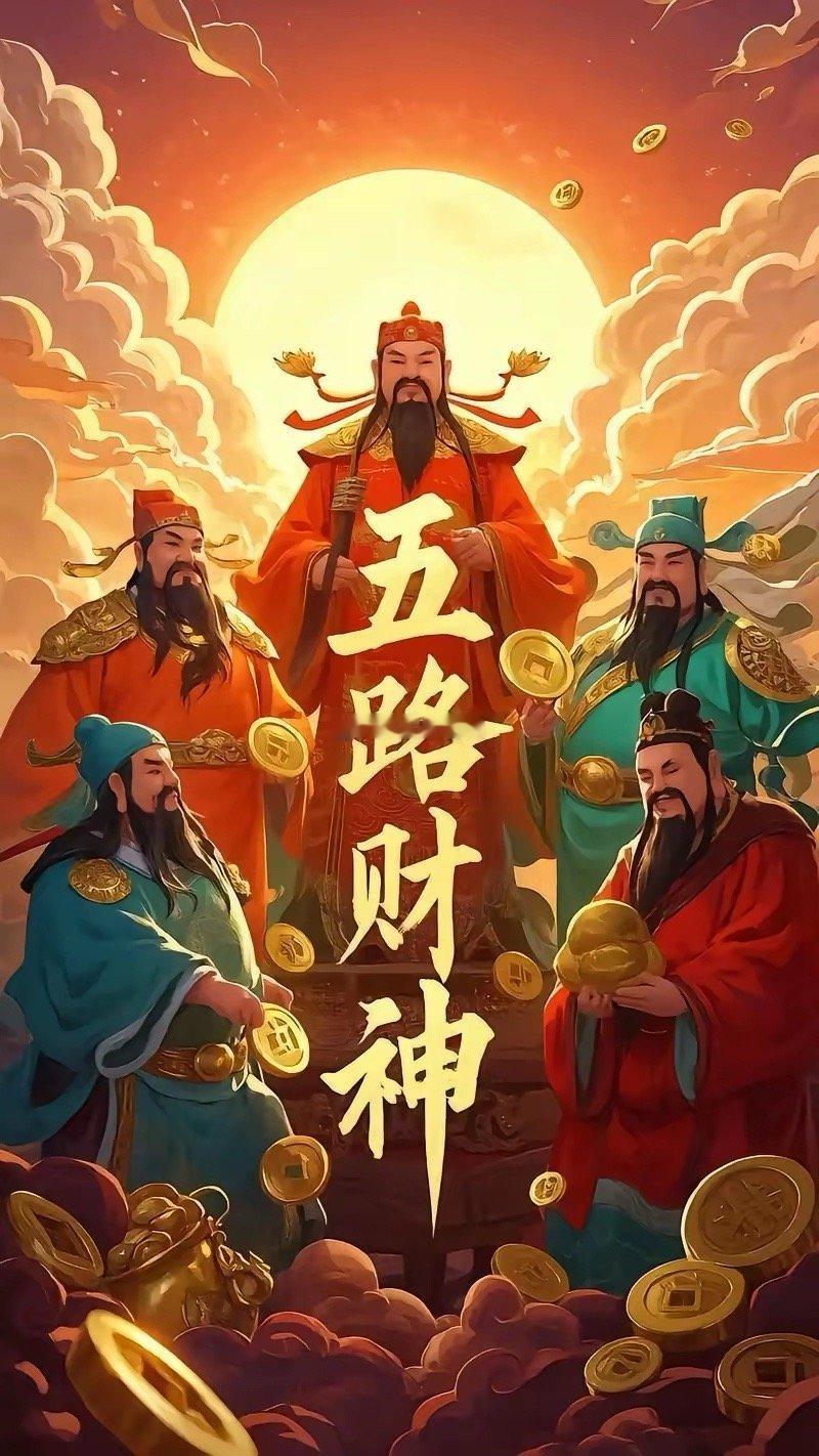 财神到，红盘开！北向资金抢着进，主力资金锁仓行。满仓抱龙头，账户日日新。
