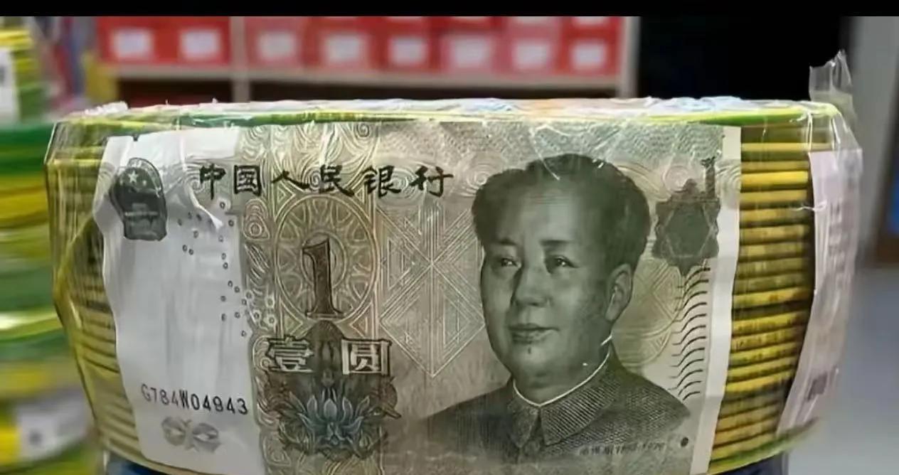 长见识了！电线里放一块钱纸币，居然大有门道！很多人买过这样的电线，里面有一块钱