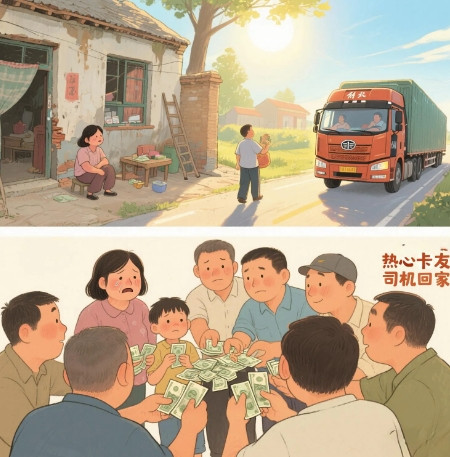 2025年4月15日，石家庄卡车司机送货途中不幸猝死在吉林，由于家庭很困难，没有