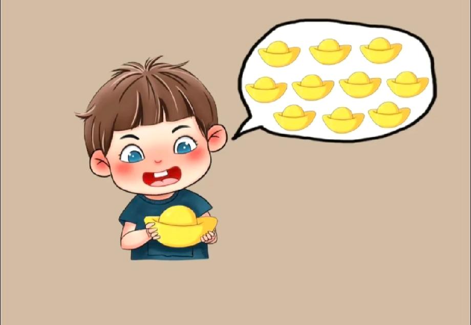  笑不活了！小男孩和金元宝藏着一个成语，能猜中的都是高手！