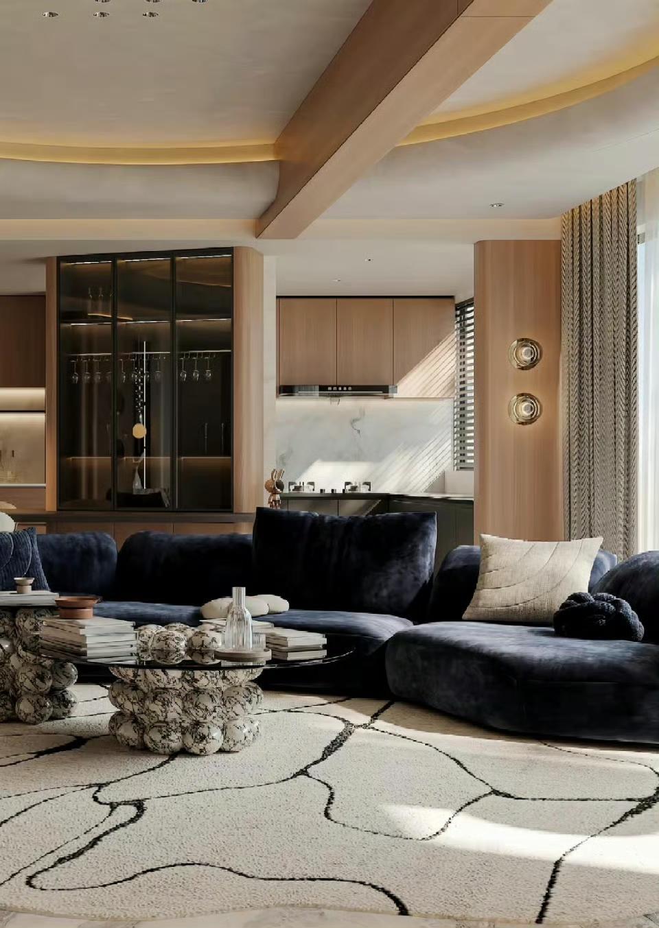 家居设计｜轻奢风现代轻奢风格以简约而不简单为核心，强调在简洁线条与高品质材料