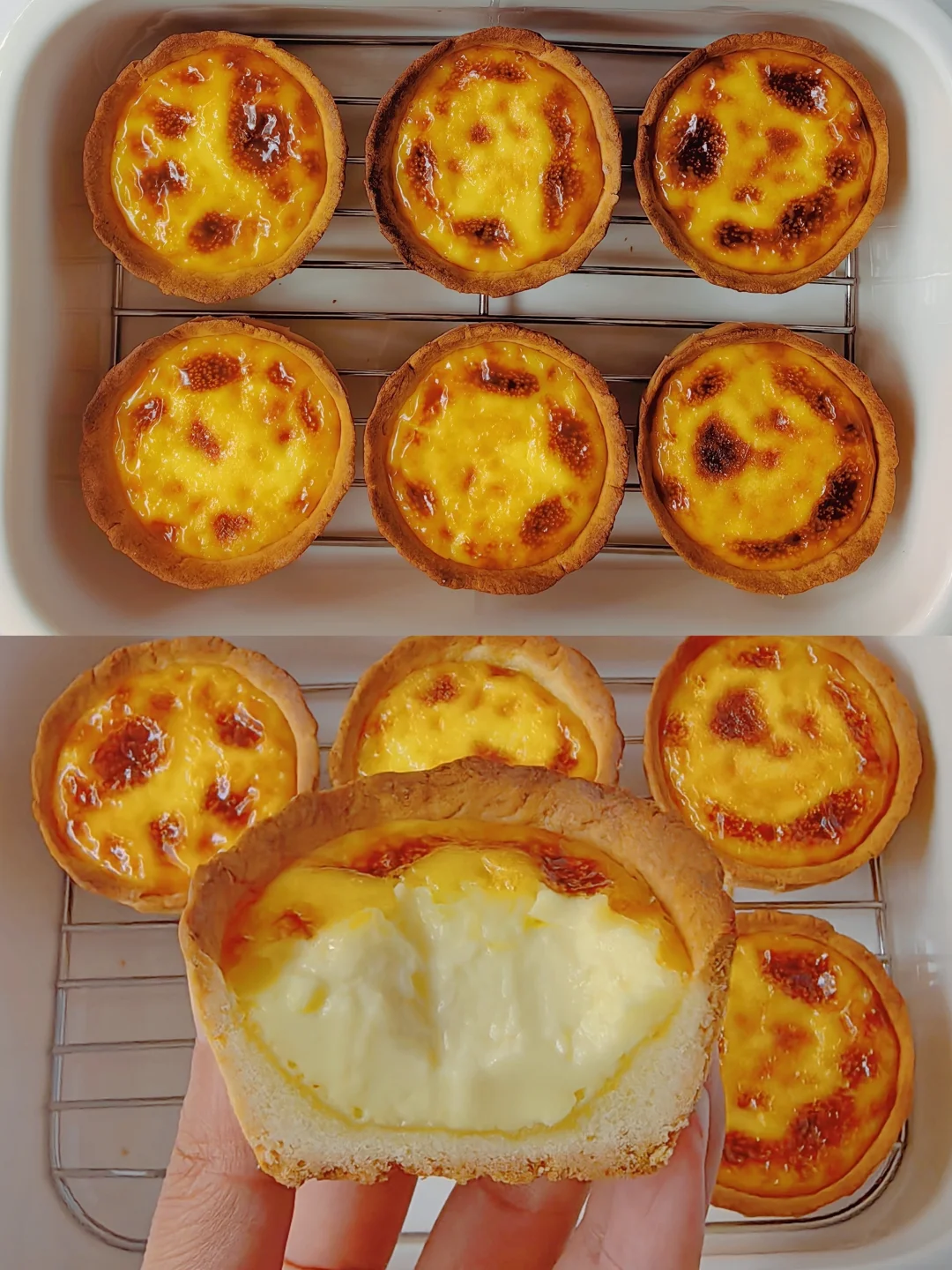 一次成功‼️外酥里嫩的德式布丁挞，巨好吃