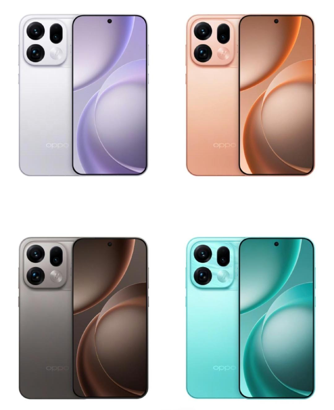 OPPOFindX9sPro渲染图曝光，横向大矩阵+方形镜组双层Deco。