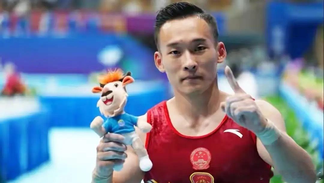 第十五届全运会体操男子个人全能决赛刚刚结束，29岁的北京队老将肖若腾在六个项目都