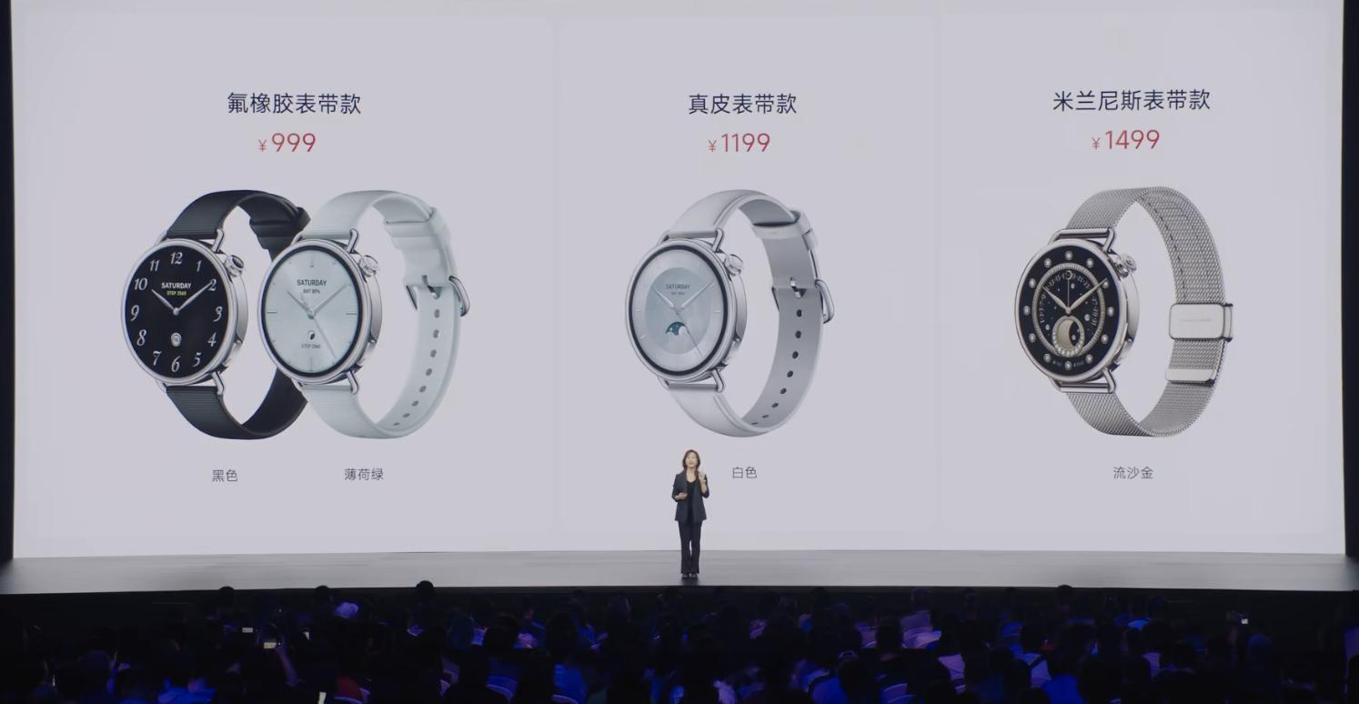 小米发布会三款穿戴类新品价格汇总：-小米手表S441mm：小米首款小尺寸