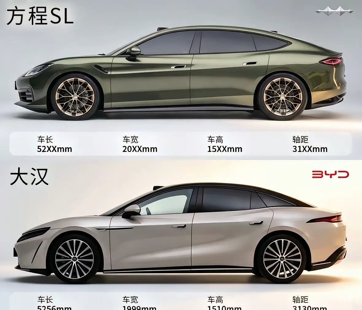 故意搞内卷？大汉和方程SL谁割韭菜？全新大汉预估23万起步，能插混能纯电，云辇-