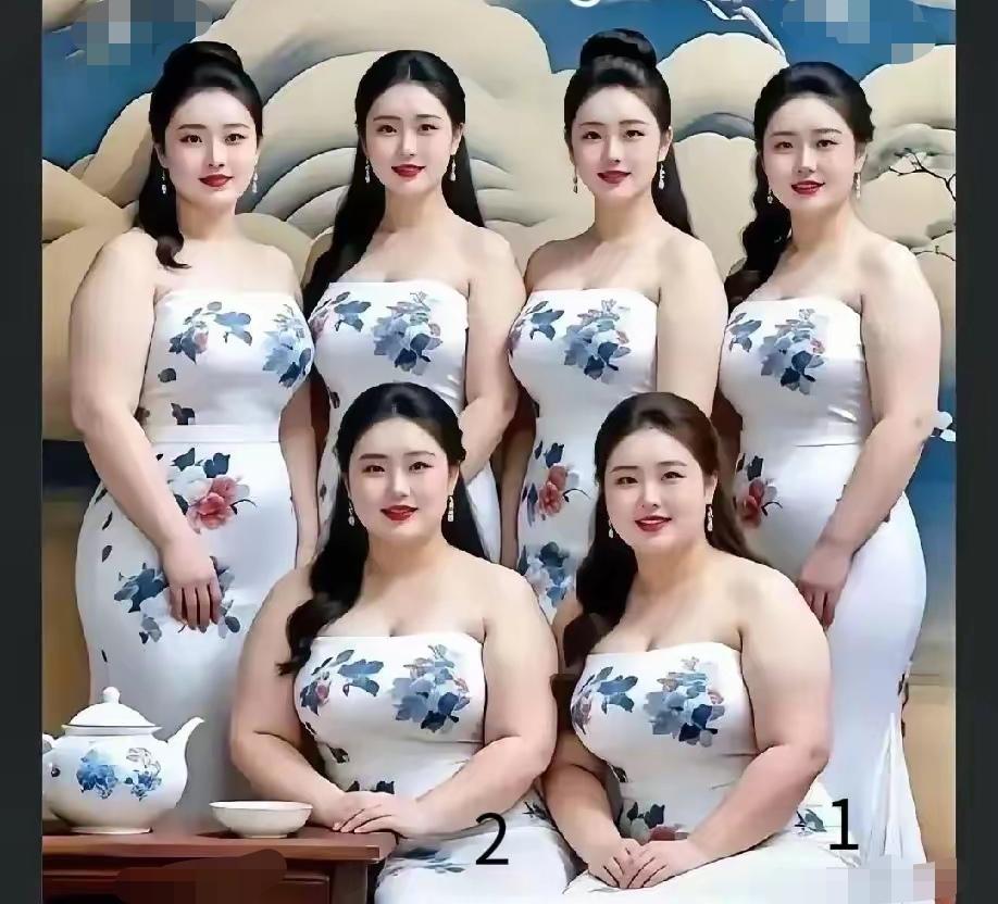 6个美女哪一个是最漂亮的