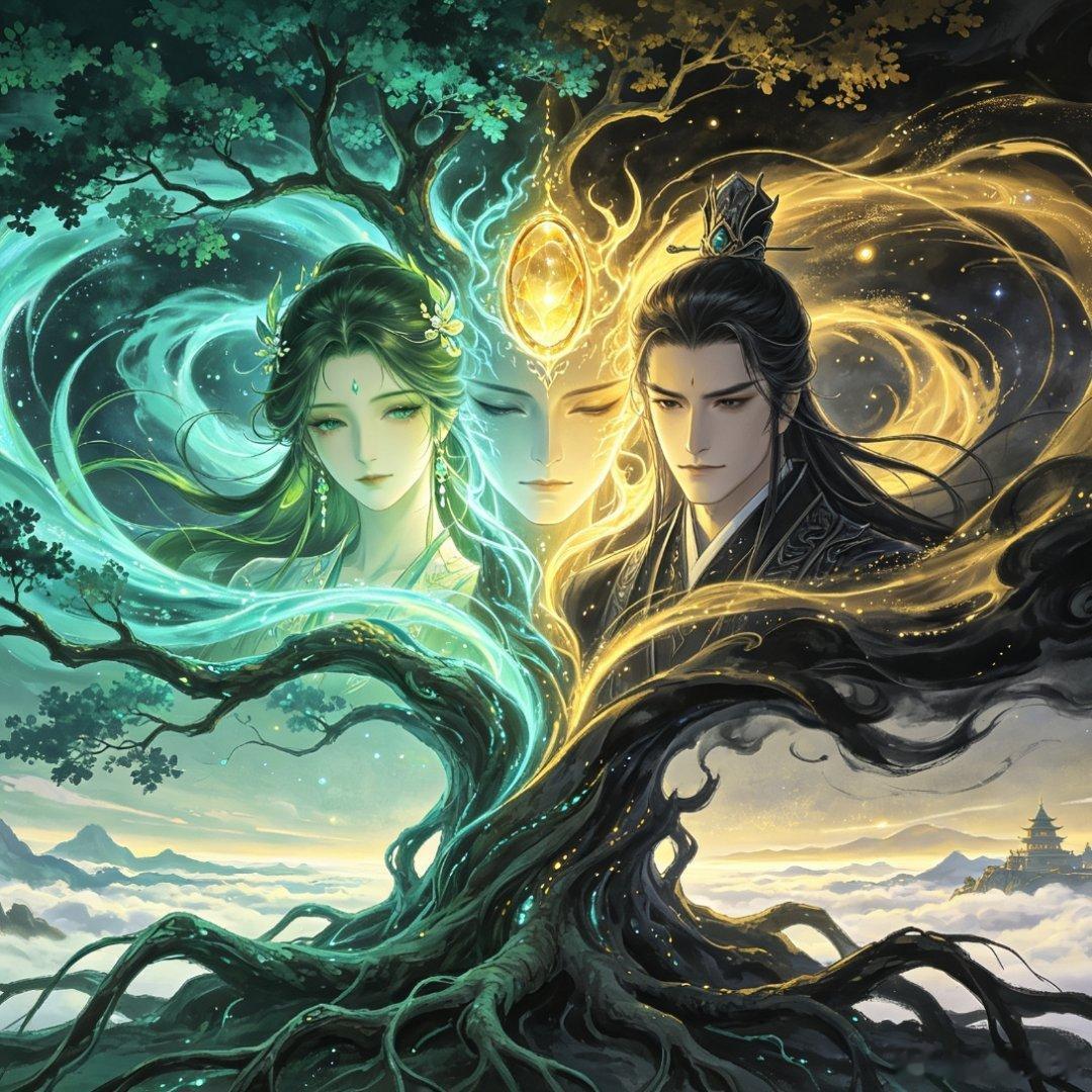 微小说大赛奇思妙想作品名称《神域新生·妖根暗生》◎续◎神域烬生神域复明，山河归