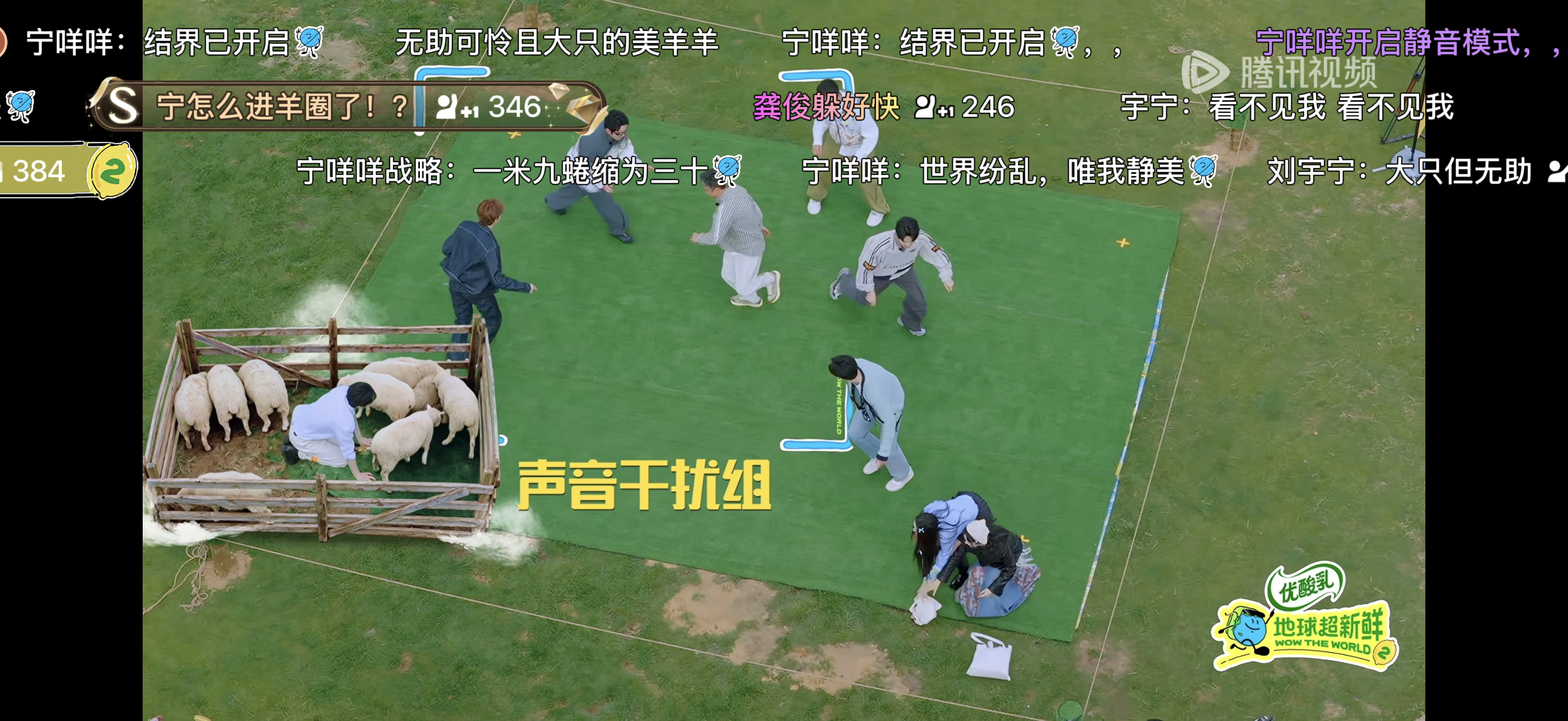 这个地球我笑死了，把我宁哥关在羊圈里了