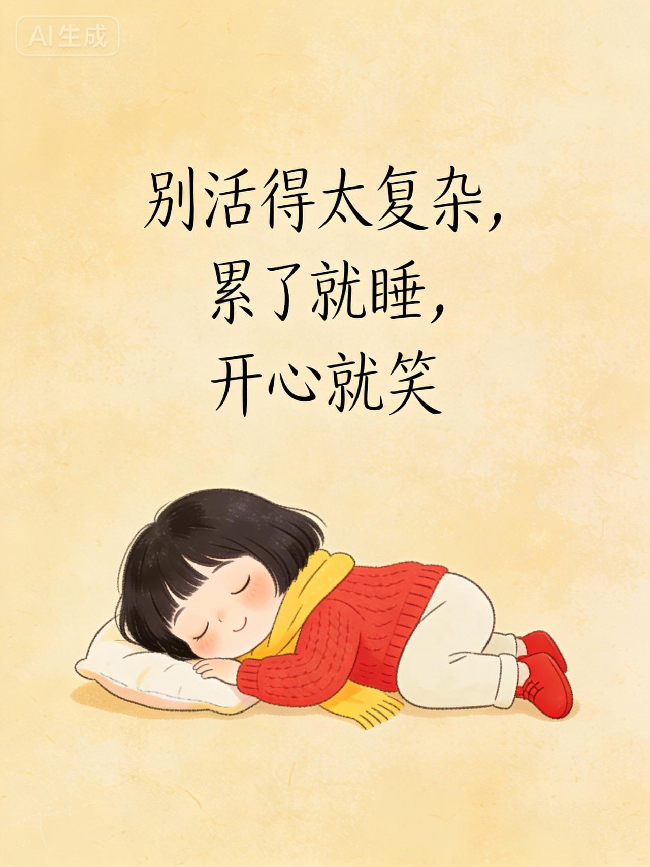 生活嘛，简单点就好，烦恼少一点，快乐多一点。