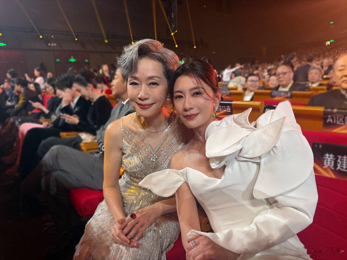 江湖未远，赵敏重逢！贾静雯叶童金鸡同框，二十多年的时光沉淀，两位依旧是惊艳岁月的