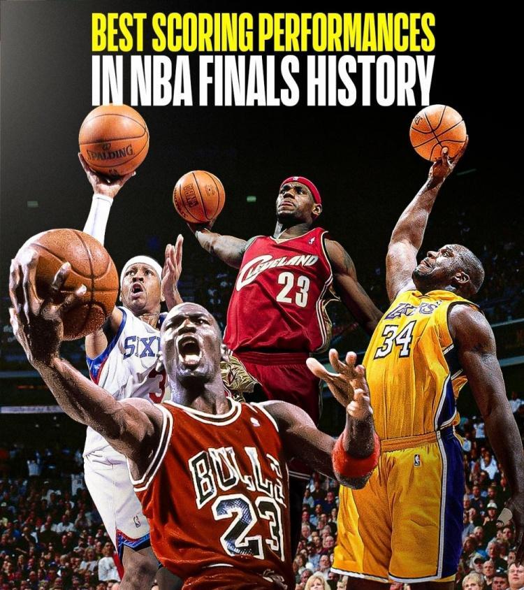 单次总决场均得分榜：乔丹41分封神！1、乔丹：1993年，场均41分2、贝勒