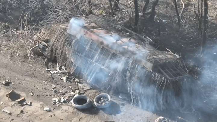 被乌克兰击毁的俄军坦克烽火问鼎计划​​​