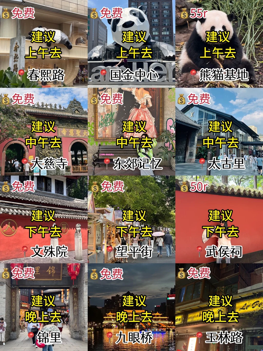 成都📍2日游丨不走回头路版懒人逛吃攻略