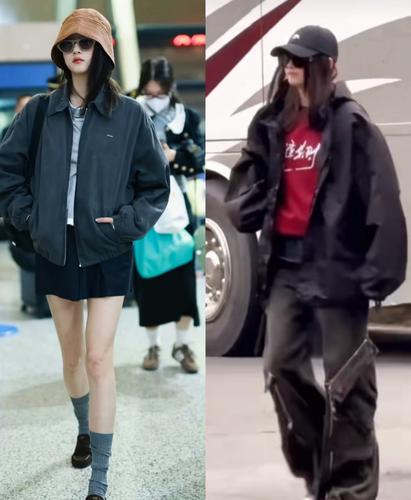 关晓彤衣品关晓彤私下穿搭还是很好看的，而且这大长腿这身材太优越了👍！​​​