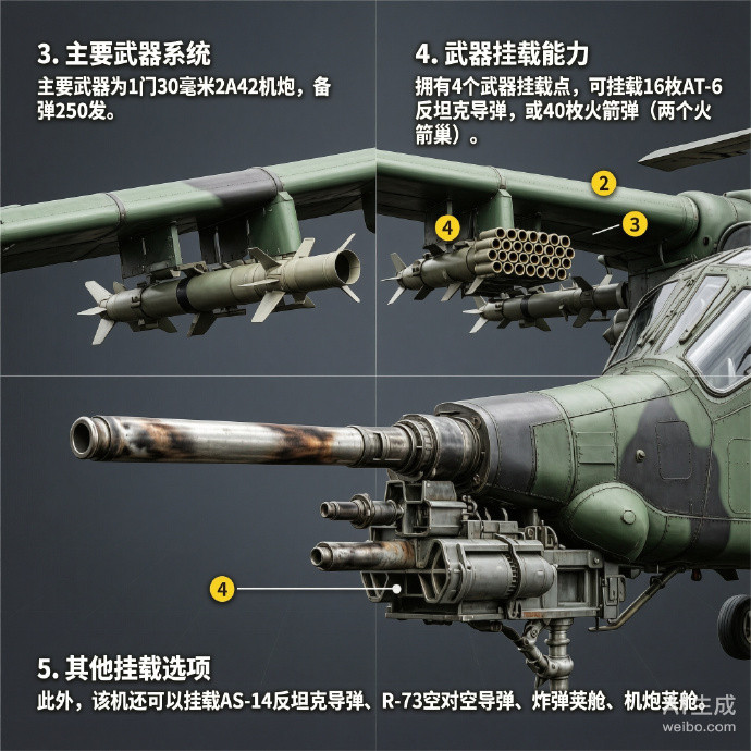 军事ai新视野俄罗斯Mi-28“浩劫”武装直升机Mi-28是俄罗斯米里设计局研
