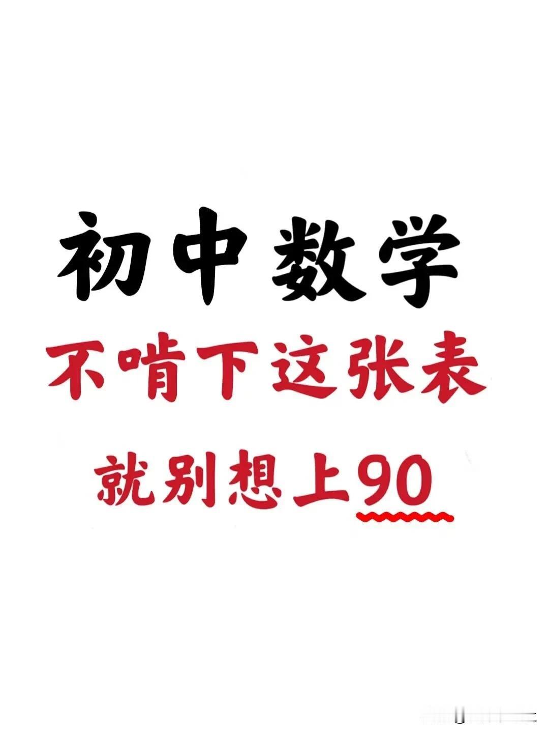 初中数学就这几张表格✒️初中有方法初中几何学霸秘籍