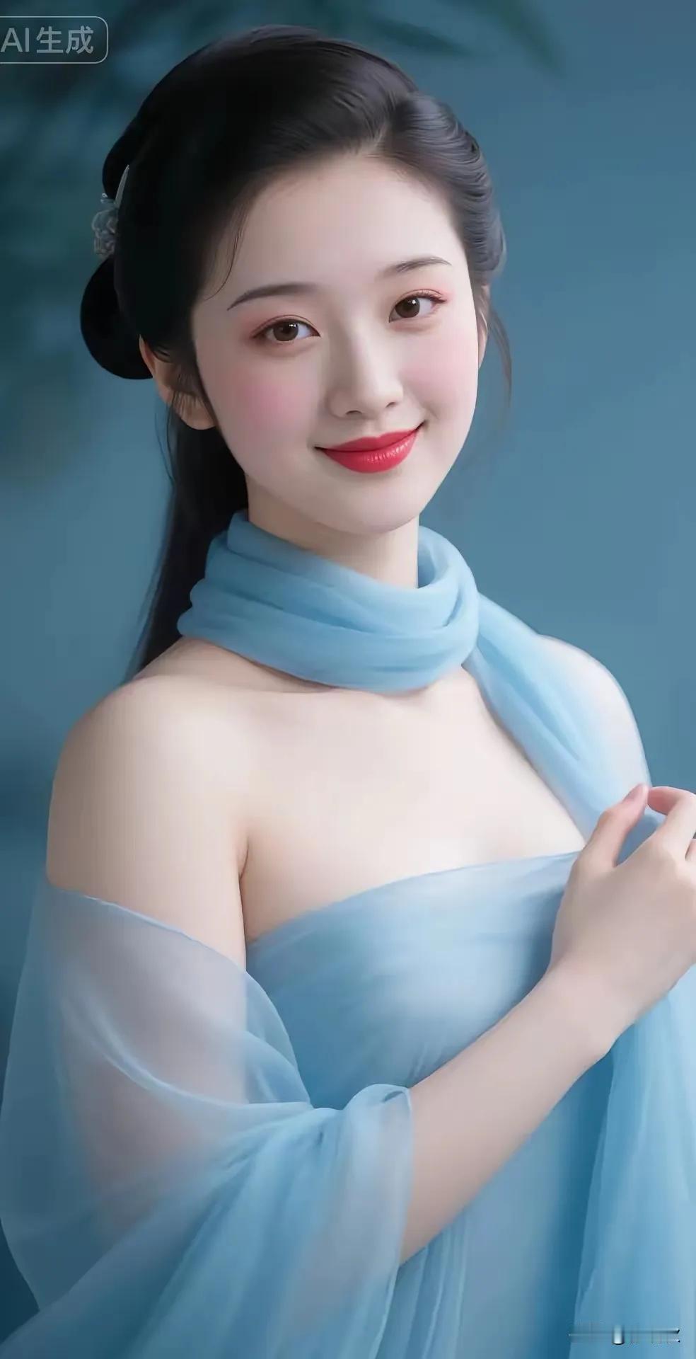 微微一笑也倾城，眉眼弯弯能勾魂。不借胭脂添秀色，顾盼生姿惊天人。