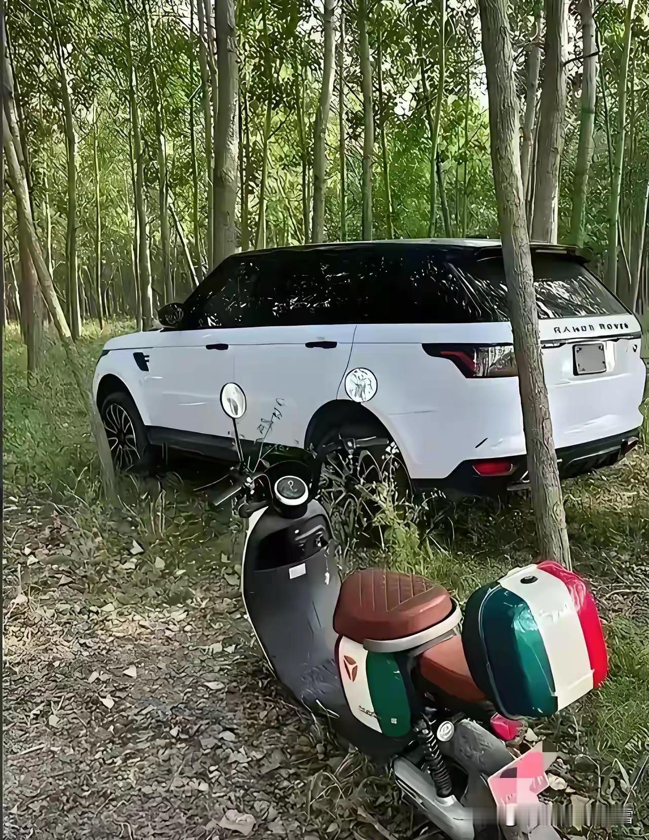 搞不懂一个问题哈，这些新买的车，无论是路虎，还是标致508，连牌子都没装，就停在