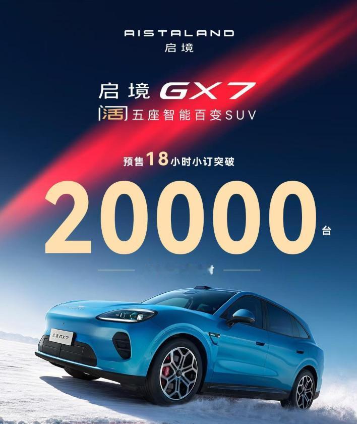 18小时狂揽2万订单！华系最有潜力的SUV来了？广汽华为联手打造的启境第二车