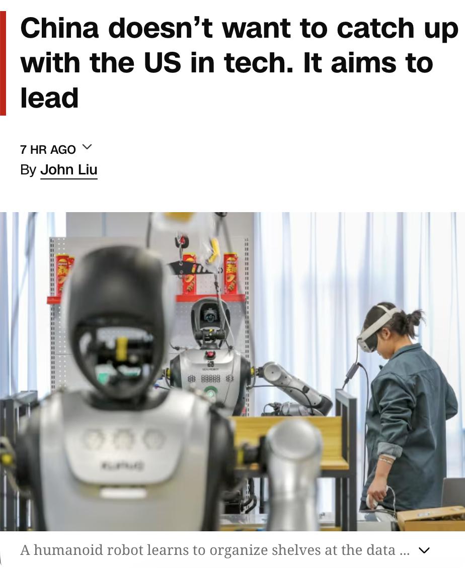 美媒：中国不再满足于追赶美国科技水平，而是志在引领全球。未来五年中国将通过创