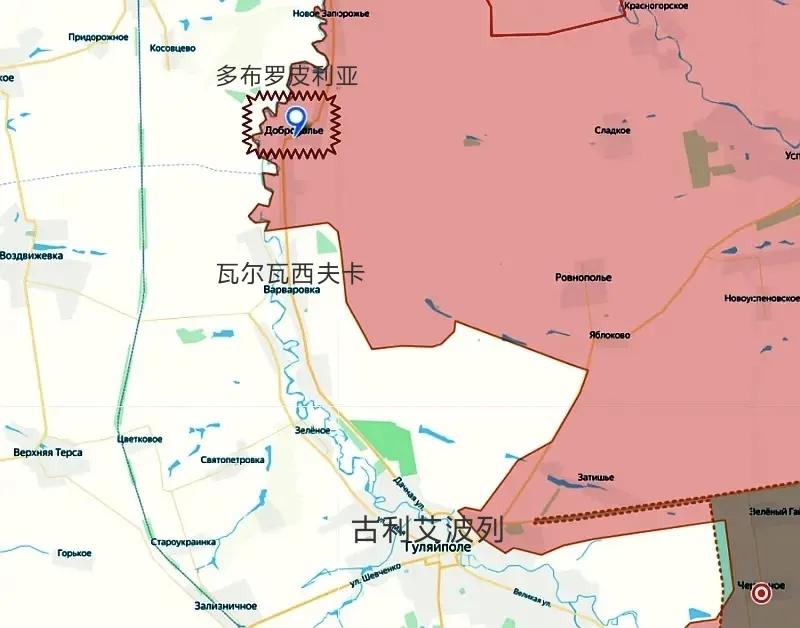 俄军东部集群第37近卫摩步旅的突击队日前占领了扎波罗热州盖丘尔河东岸、古利艾波列