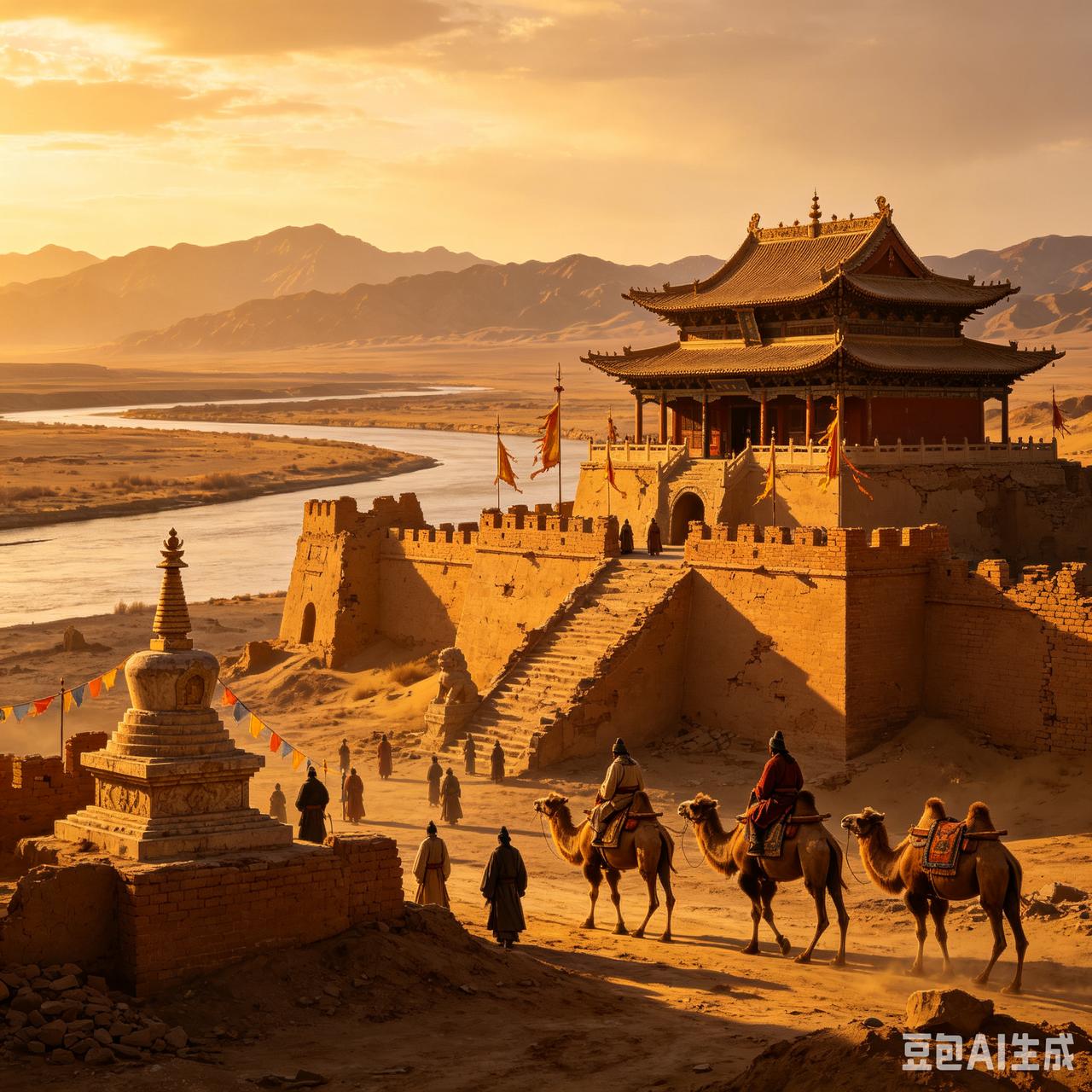 当北宋，辽国，金国，蒙古，西夏在一起聊天。北宋:那个，老蒙，你打我