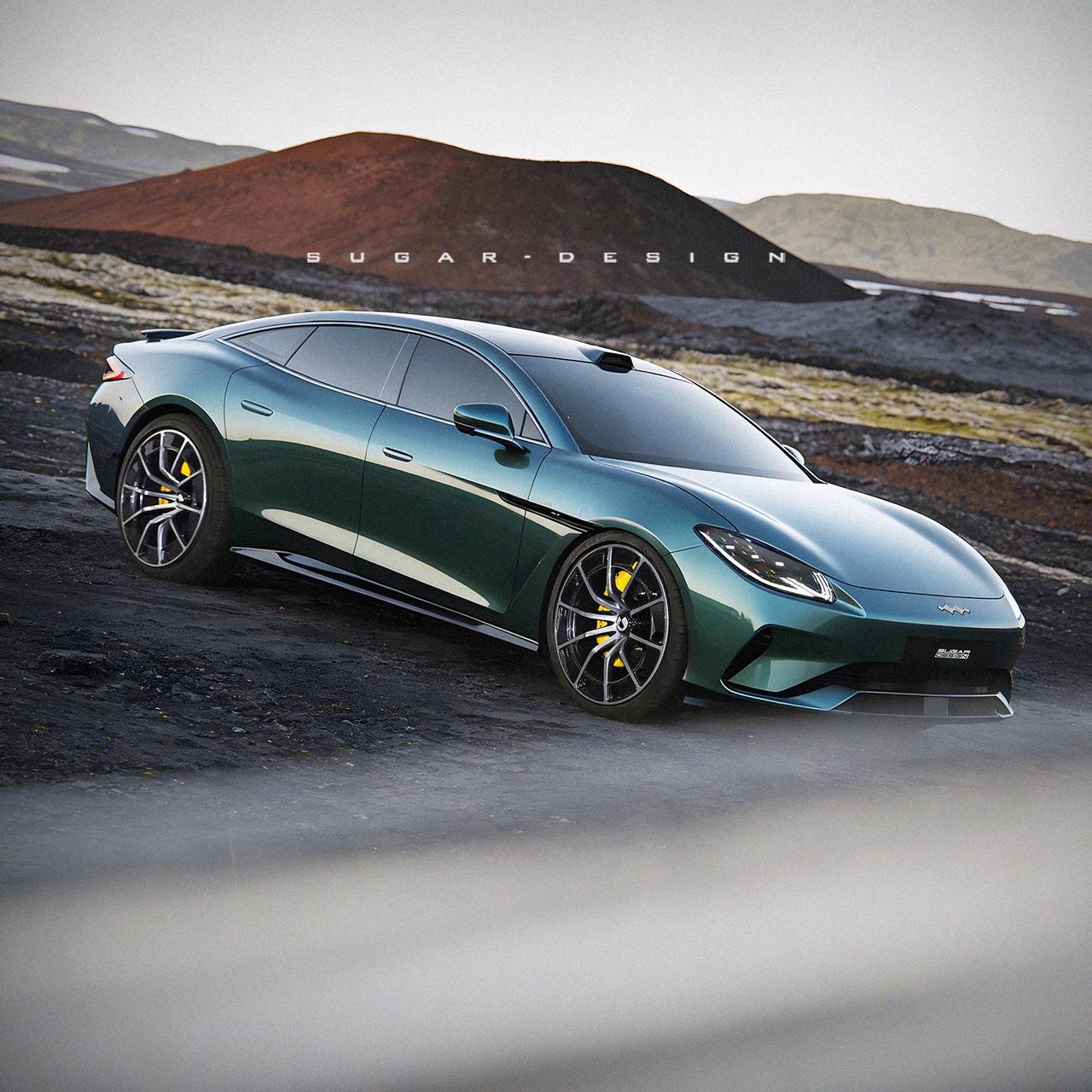 方程豹镁9四门轿跑车新车预览！镁镁桑Nine！方程豹镁9新车预览！前两天曝光的