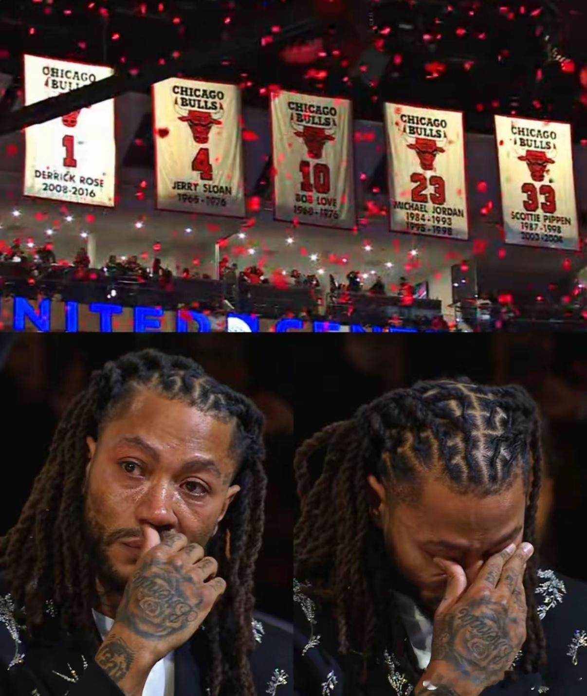 只论成就，罗斯的球衣确实不够资格退役，更没资格和乔丹、皮蓬的球衣挂在一起。但公牛