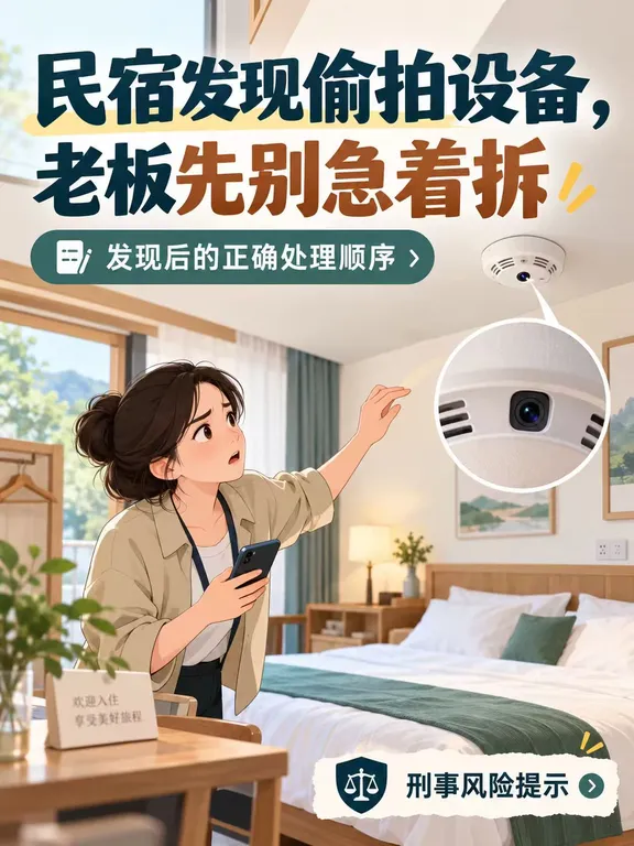 民宿发现偷拍设备，老板先别急着拆