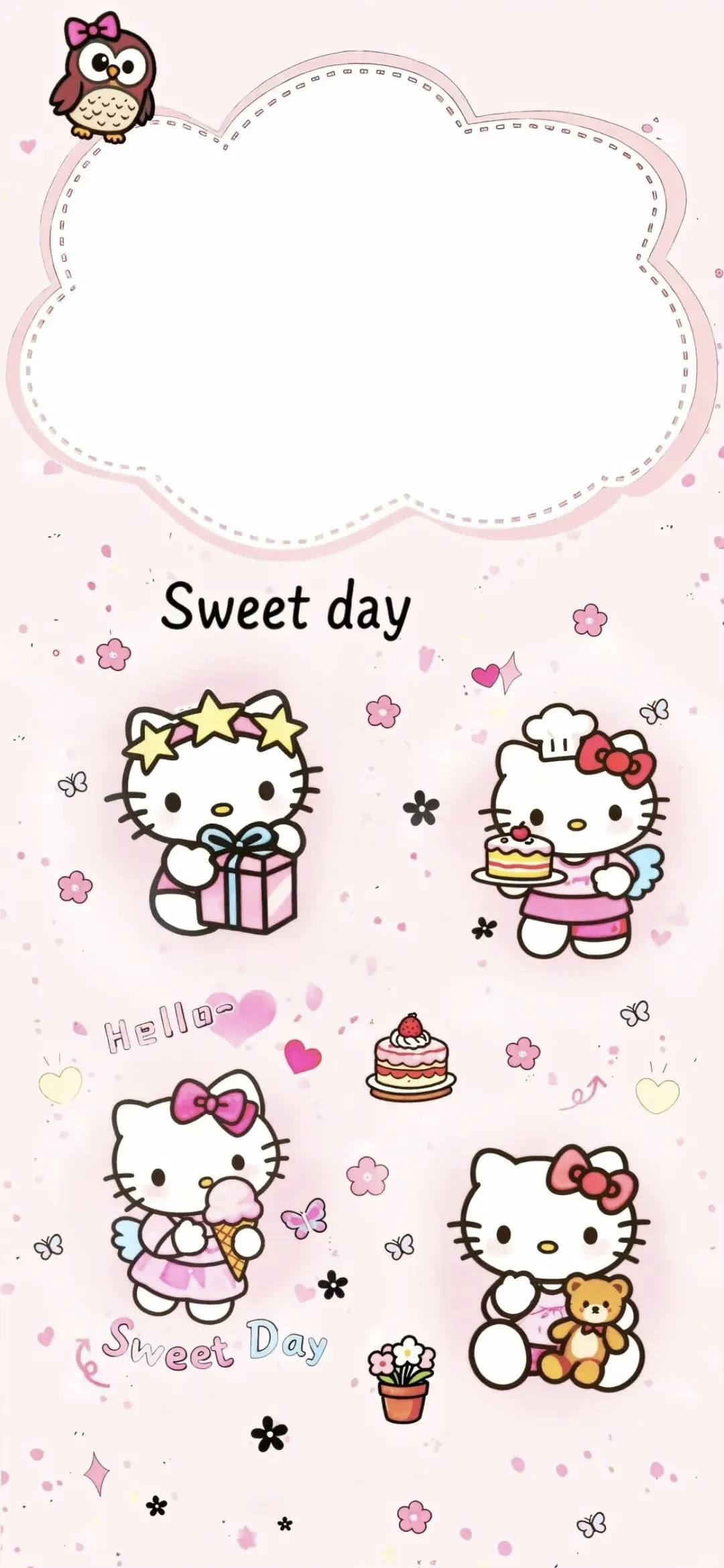 HelloKitty聊天背景图·𝙬𝙖𝙡𝙡𝙥𝙖𝙥𝙚𝙧₊粉色系