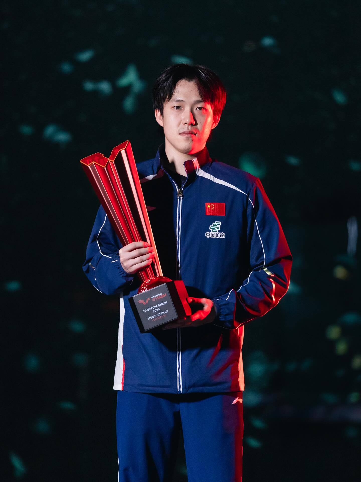 #孙颖莎王楚钦新加坡冠军宣传照#2026年WTT新加坡大满贯落下大幕，王楚钦和