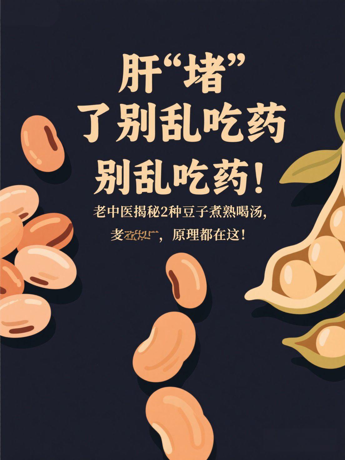 😱肝“堵”了别乱吃药！老中医揭秘2种豆子煮熟喝汤，原理都在这！体检单“脂