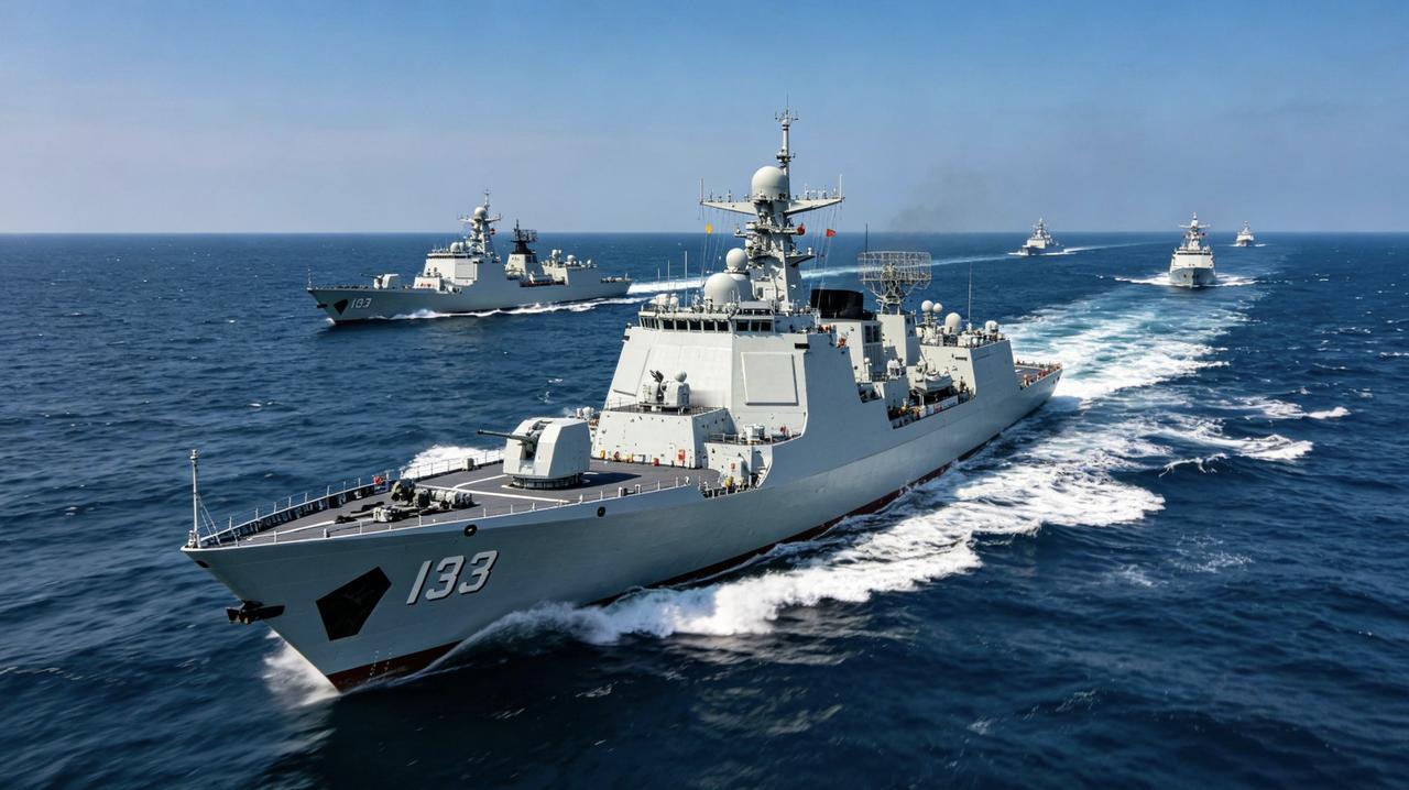 你闯我台海，我穿你家门；有来必有往，挑衅必反制。4月19日，东部战区133舰