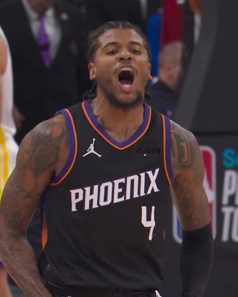 NBA季后赛继续开打，太阳57-65雷霆，半场结束太阳落后8分，两队二当家的表现