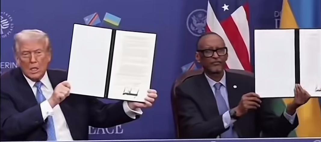 特朗普又办了一件大事，让卢旺达与刚果金签署了和平协议。这本来是一件好事，因为世界