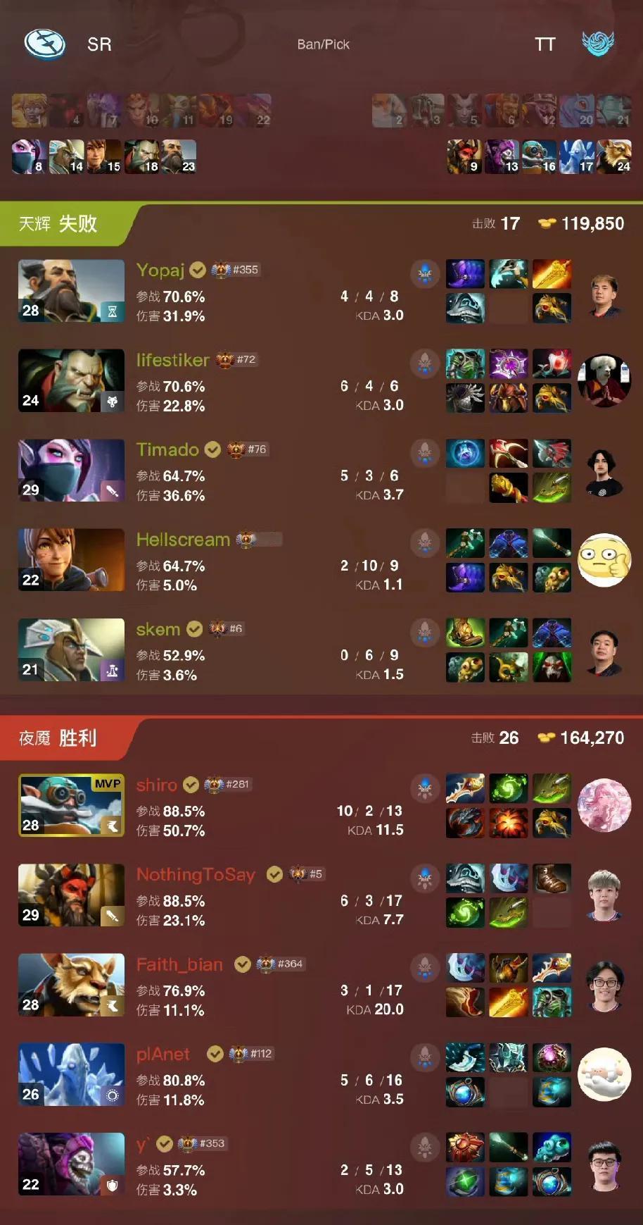 DOTA2:裂变宇宙第五季，TBD艰难战平SR两局都是劣势，只是第一局最后