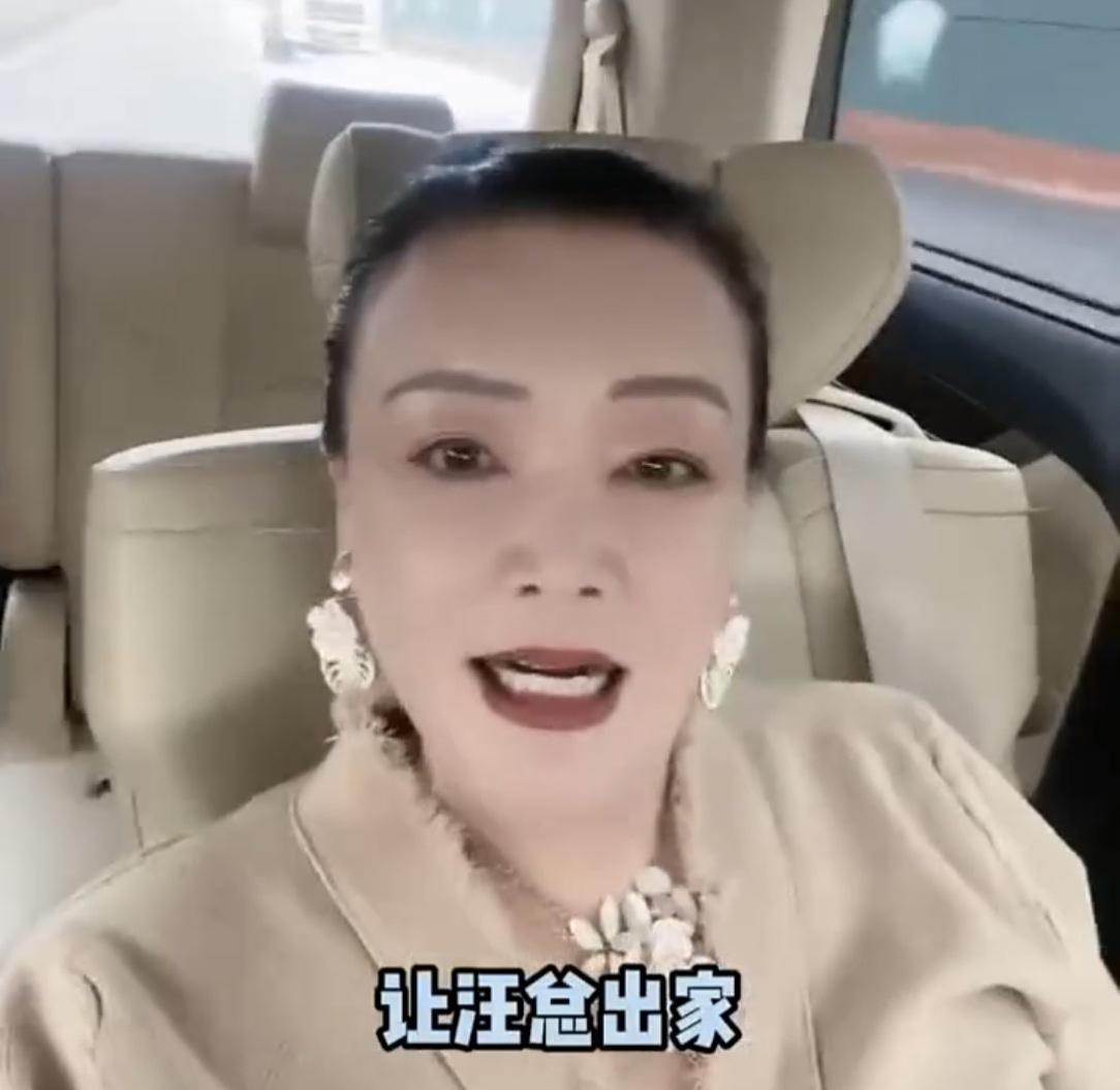 张兰替汪小菲说话。张兰直播时有网友在公屏上发出:让汪总出家。张兰看到后表示:汪