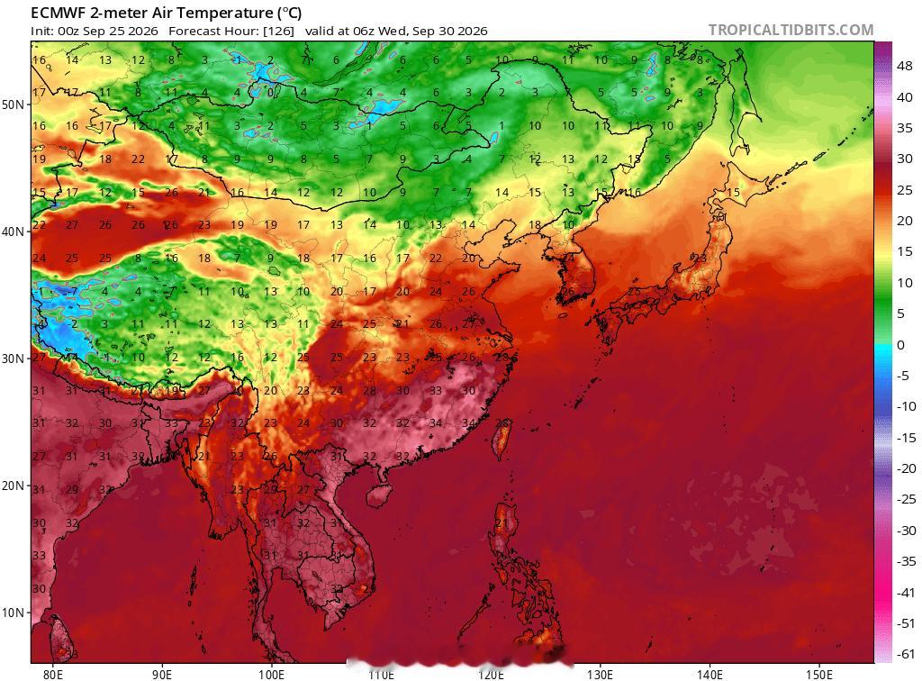 【高温返场】近期副热带高压增强，今天江南多地出现高温天气，大城市中长沙南昌均超过35℃，杭州国家站3