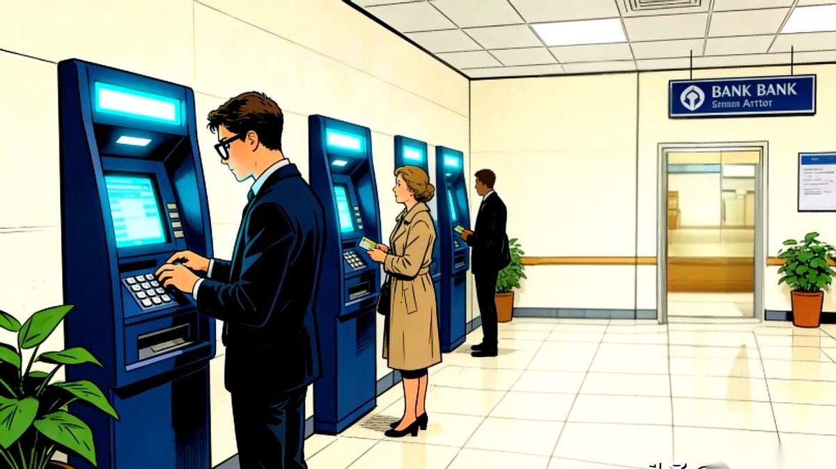 往自己卡里存钱，一天最多一万。你没看错，是存钱。就刚刚，在ATM机前，我被自