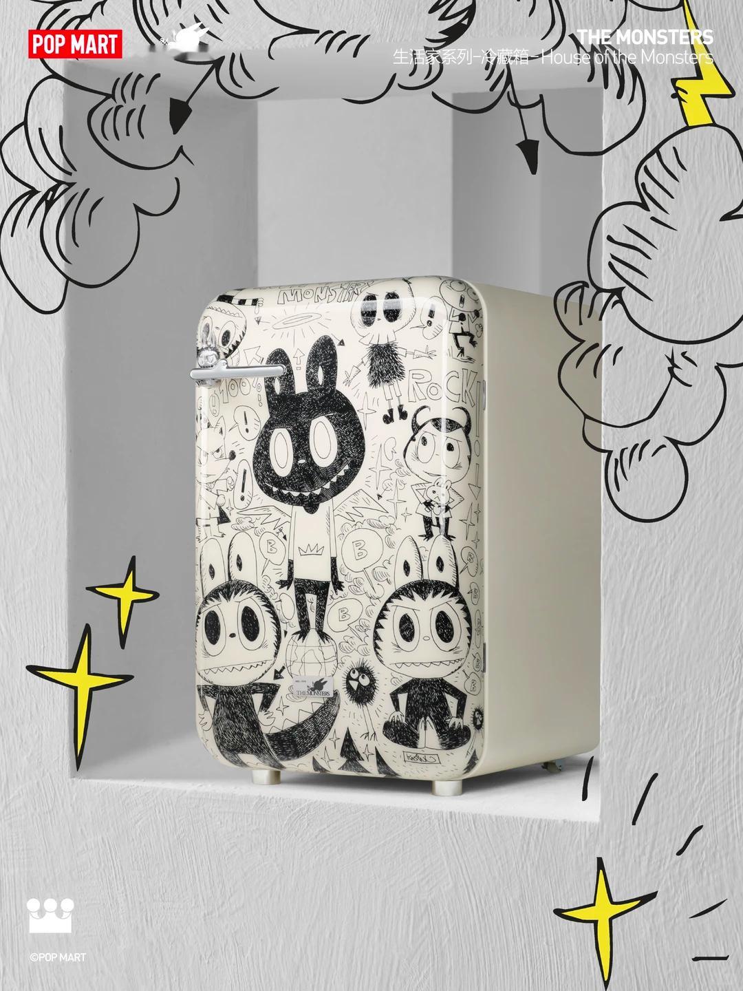 LABUBU冰箱溢价3000元实机质感还是挺好的不输一万多的斯麦格很适合放客厅装